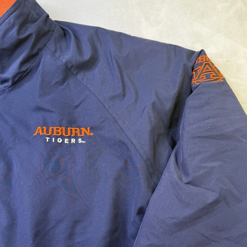 Vintage Auburn Tigers Jacket XL Navy Orange‎ Fleece NCAA